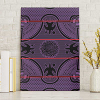 Lesotho Seanamarena Canvas Wall Art Basotho Traditional Blanket Style - Violet - Wonder Print Shop