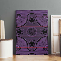 Lesotho Seanamarena Canvas Wall Art Basotho Traditional Blanket Style - Violet - Wonder Print Shop