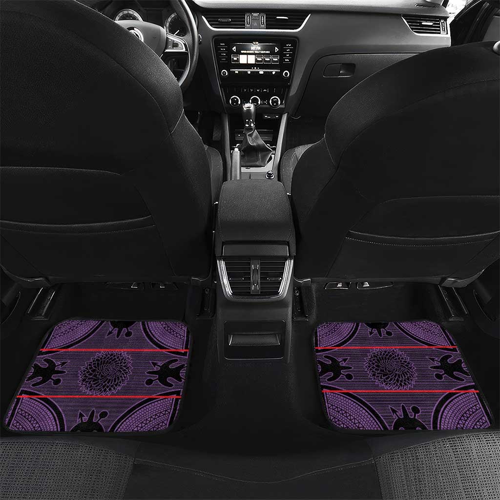 Lesotho Seanamarena Car Mats Basotho Traditional Blanket Style - Violet - Wonder Print Shop