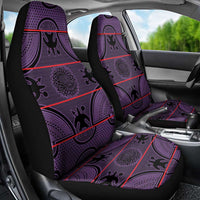 Lesotho Seanamarena Car Seat Cover Basotho Traditional Blanket Style - Violet - Wonder Print Shop