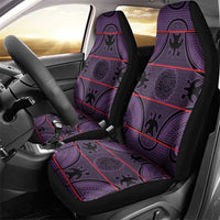 Lesotho Seanamarena Car Seat Cover Basotho Traditional Blanket Style - Violet - Wonder Print Shop