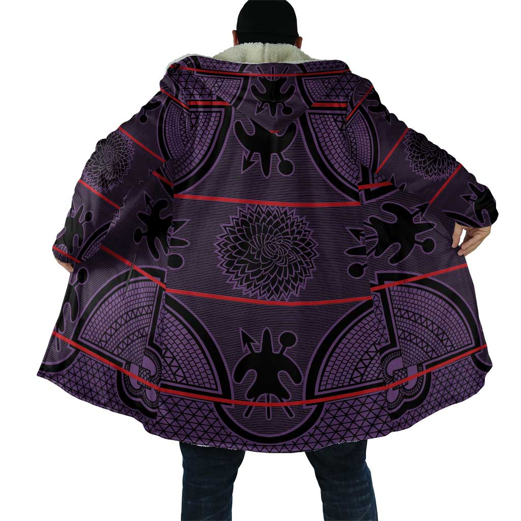 Lesotho Seanamarena Cloak Basotho Traditional Blanket Style - Violet - Wonder Print Shop