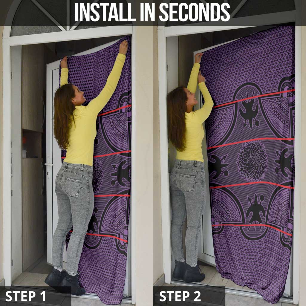 Lesotho Seanamarena Door Cover Basotho Traditional Blanket Style - Violet - Wonder Print Shop