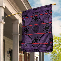 Lesotho Seanamarena Garden Flag Basotho Traditional Blanket Style - Violet - Wonder Print Shop