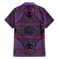Lesotho Seanamarena Hawaiian Shirt Basotho Traditional Blanket Style - Violet - Wonder Print Shop