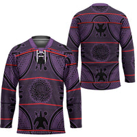 Lesotho Seanamarena Hockey Jersey Basotho Traditional Blanket Style - Violet - Wonder Print Shop