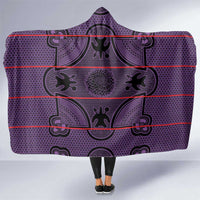 Lesotho Seanamarena Hooded Blanket Basotho Traditional Blanket Style - Violet - Wonder Print Shop