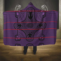 Lesotho Seanamarena Hooded Blanket Basotho Traditional Blanket Style - Violet - Wonder Print Shop