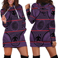 Lesotho Seanamarena Hoodie Dress Basotho Traditional Blanket Style - Violet - Wonder Print Shop