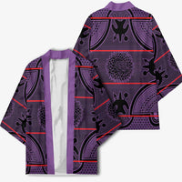 Lesotho Seanamarena Kimono Basotho Traditional Blanket Style - Violet - Wonder Print Shop