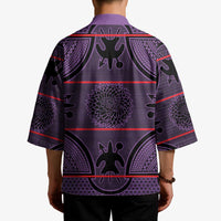 Lesotho Seanamarena Kimono Basotho Traditional Blanket Style - Violet - Wonder Print Shop