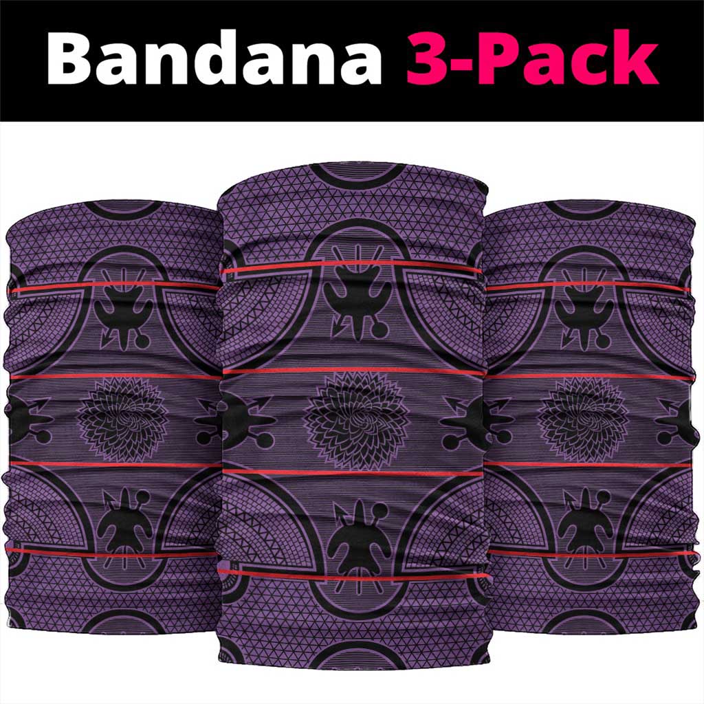 Lesotho Seanamarena Neck Gaiter Basotho Traditional Blanket Style - Violet - Wonder Print Shop