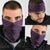 Lesotho Seanamarena Neck Gaiter Basotho Traditional Blanket Style - Violet - Wonder Print Shop