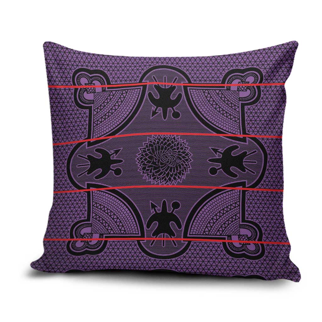 Lesotho Seanamarena Pillow Cover Basotho Traditional Blanket Style - Violet - Wonder Print Shop