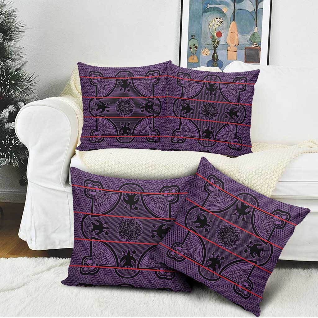 Lesotho Seanamarena Pillow Cover Basotho Traditional Blanket Style - Violet - Wonder Print Shop