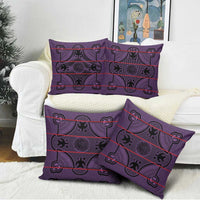 Lesotho Seanamarena Pillow Cover Basotho Traditional Blanket Style - Violet - Wonder Print Shop