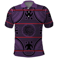 Lesotho Seanamarena Polo Shirt Basotho Traditional Blanket Style - Violet - Wonder Print Shop