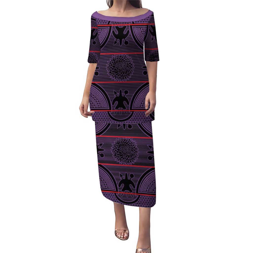 Lesotho Seanamarena Puletasi Basotho Traditional Blanket Style - Violet - Wonder Print Shop