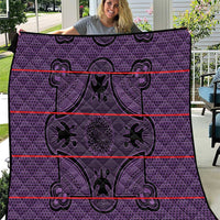 Lesotho Seanamarena Quilt Basotho Traditional Blanket Style - Violet - Wonder Print Shop