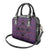 Lesotho Seanamarena Shoulder Handbag Basotho Traditional Blanket Style - Violet - Wonder Print Shop