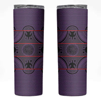 Lesotho Seanamarena Skinny Tumbler Basotho Traditional Blanket Style - Violet - Wonder Print Shop