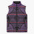Lesotho Seanamarena Sleeveless Puffer Jacket Basotho Traditional Blanket Style - Violet - Wonder Print Shop