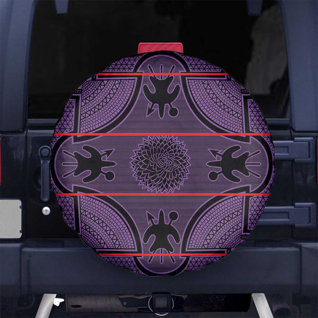 Lesotho Seanamarena Spare Tire Cover Basotho Traditional Blanket Style - Violet - Wonder Print Shop