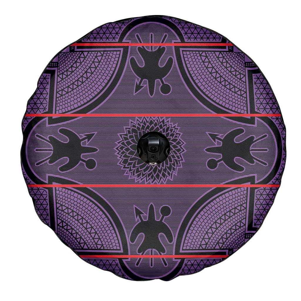 Lesotho Seanamarena Spare Tire Cover Basotho Traditional Blanket Style - Violet - Wonder Print Shop