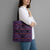 Lesotho Seanamarena Tote Bag Basotho Traditional Blanket Style - Violet - Wonder Print Shop