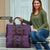 Lesotho Seanamarena Travel Bag Basotho Traditional Blanket Style - Violet - Wonder Print Shop