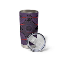 Lesotho Seanamarena Tumbler Cup Basotho Traditional Blanket Style - Violet - Wonder Print Shop