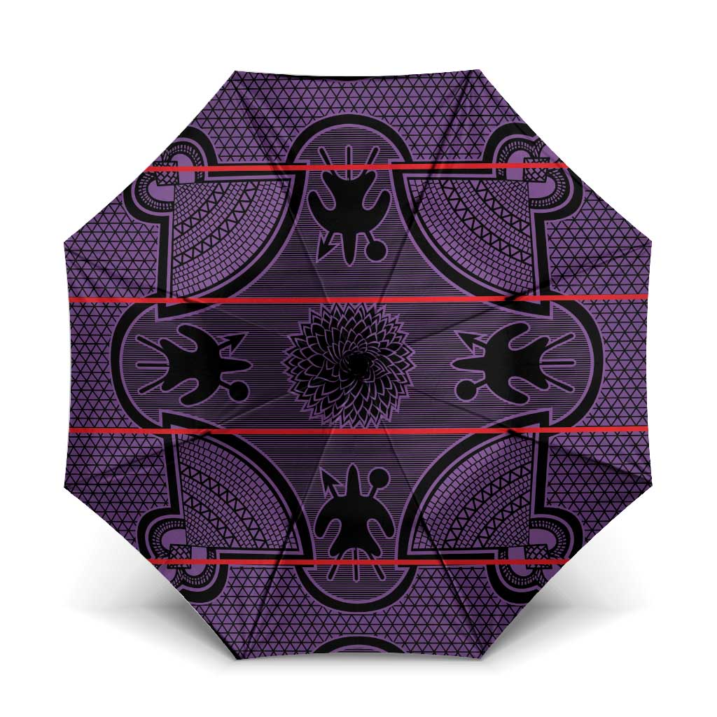 Lesotho Seanamarena Umbrella Basotho Traditional Blanket Style - Violet - Wonder Print Shop