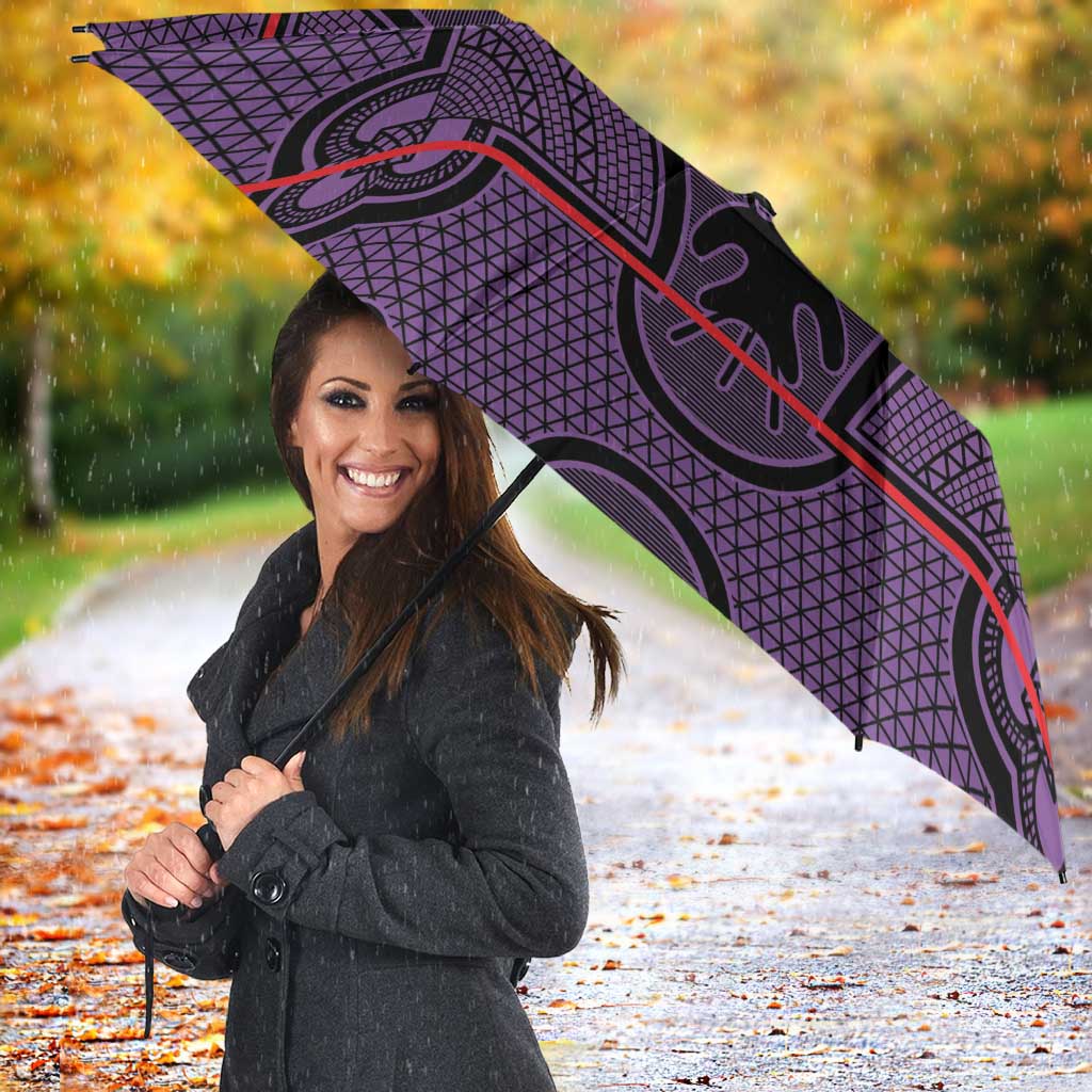 Lesotho Seanamarena Umbrella Basotho Traditional Blanket Style - Violet - Wonder Print Shop