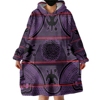 Lesotho Seanamarena Wearable Blanket Hoodie Basotho Traditional Blanket Style - Violet - Wonder Print Shop