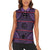 Lesotho Seanamarena Women Sleeveless Polo Shirt Basotho Traditional Blanket Style - Violet - Wonder Print Shop