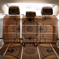 Lesotho Seanamarena Back Car Seat Cover Basotho Traditional Blanket Style - Orange - Wonder Print Shop