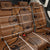 Lesotho Seanamarena Back Car Seat Cover Basotho Traditional Blanket Style - Orange - Wonder Print Shop