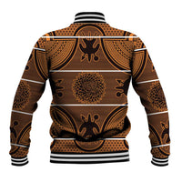 Lesotho Seanamarena Baseball Jacket Basotho Traditional Blanket Style - Orange - Wonder Print Shop
