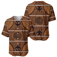 Lesotho Seanamarena Baseball Jersey Basotho Traditional Blanket Style - Orange - Wonder Print Shop