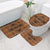 Lesotho Seanamarena Bathroom Set Basotho Traditional Blanket Style - Orange - Wonder Print Shop