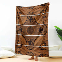 Lesotho Seanamarena Blanket Basotho Traditional Blanket Style - Orange - Wonder Print Shop
