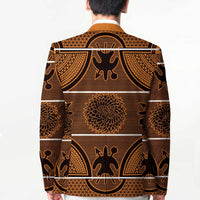 Lesotho Seanamarena Blazer Basotho Traditional Blanket Style - Orange - Wonder Print Shop