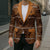 Lesotho Seanamarena Blazer Basotho Traditional Blanket Style - Orange - Wonder Print Shop