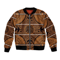 Lesotho Seanamarena Bomber Jacket Basotho Traditional Blanket Style - Orange - Wonder Print Shop