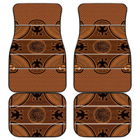 Lesotho Seanamarena Car Mats Basotho Traditional Blanket Style - Orange - Wonder Print Shop