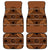 Lesotho Seanamarena Car Mats Basotho Traditional Blanket Style - Orange - Wonder Print Shop