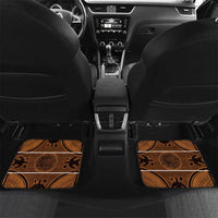 Lesotho Seanamarena Car Mats Basotho Traditional Blanket Style - Orange - Wonder Print Shop