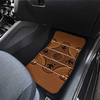 Lesotho Seanamarena Car Mats Basotho Traditional Blanket Style - Orange - Wonder Print Shop