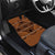 Lesotho Seanamarena Car Mats Basotho Traditional Blanket Style - Orange - Wonder Print Shop