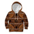 Lesotho Seanamarena Kid Hoodie Basotho Traditional Blanket Style - Orange - Wonder Print Shop